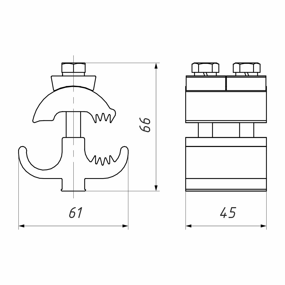 ОЗП-35-150 ответвительный зажим (НИЛЕД)