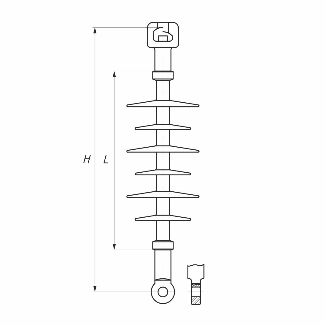 SML 70/20 ГС  полимерный изолятор (НИЛЕД)
