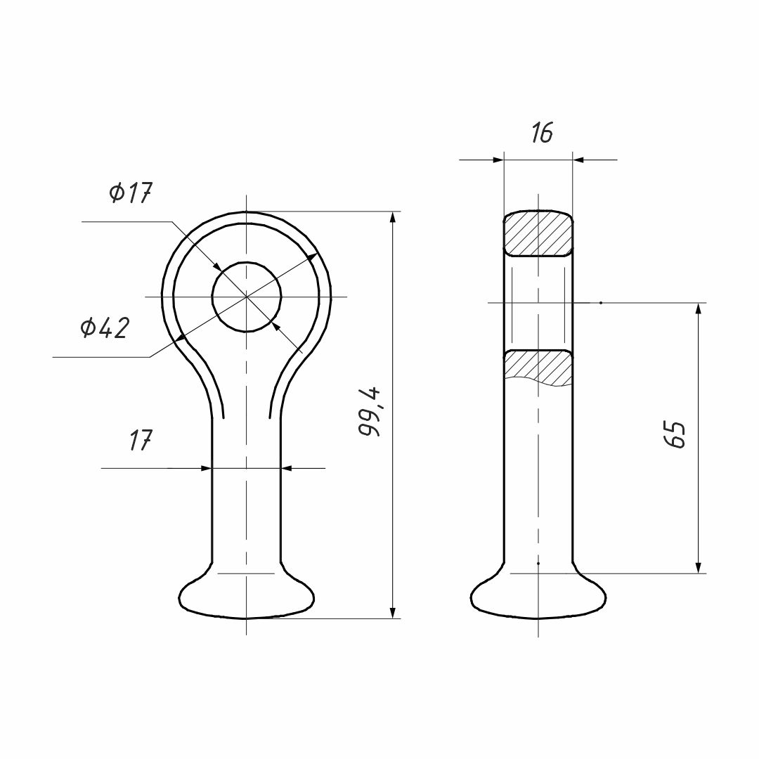 CP-7-16 серьга (НИЛЕД)