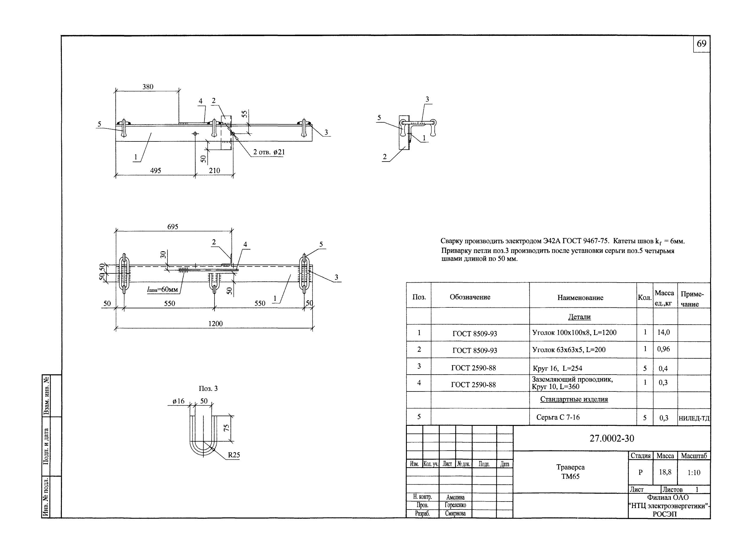 Траверса ТМ-65 (27.0002.30)