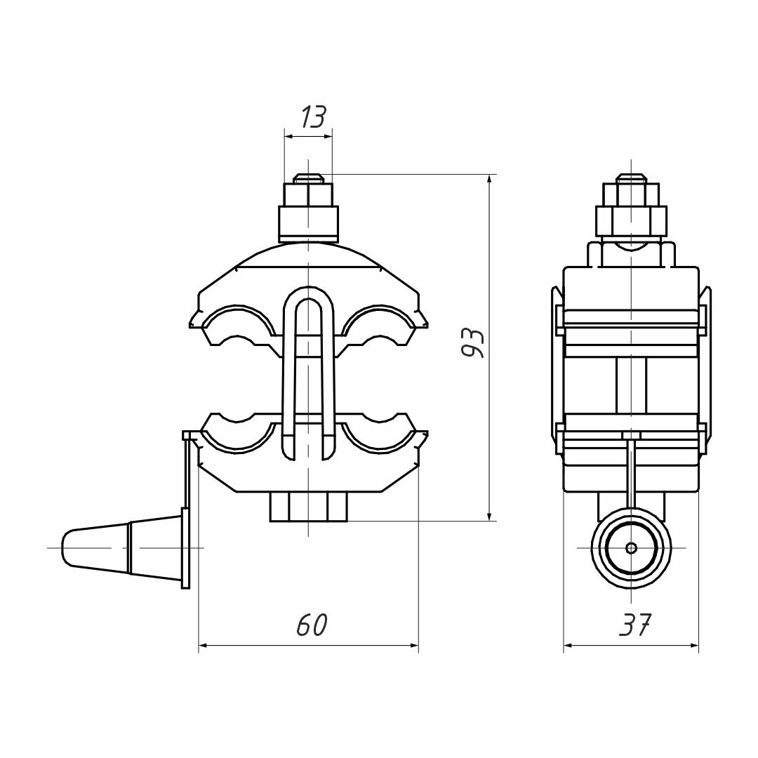 CT 25-150 Р зажим ответвительный (ВК)