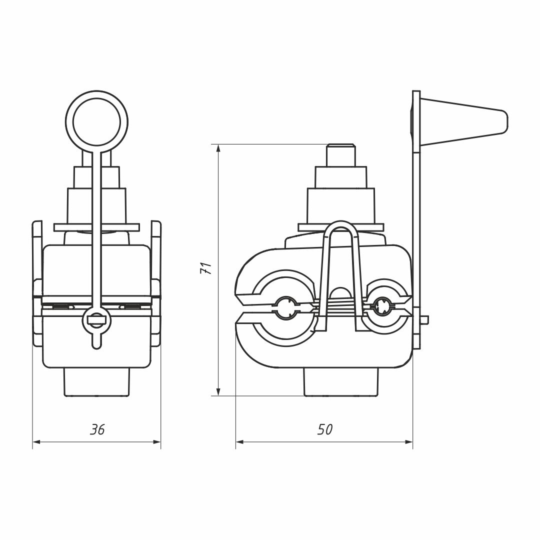 CT 70 Р зажим ответвительный (ВК)