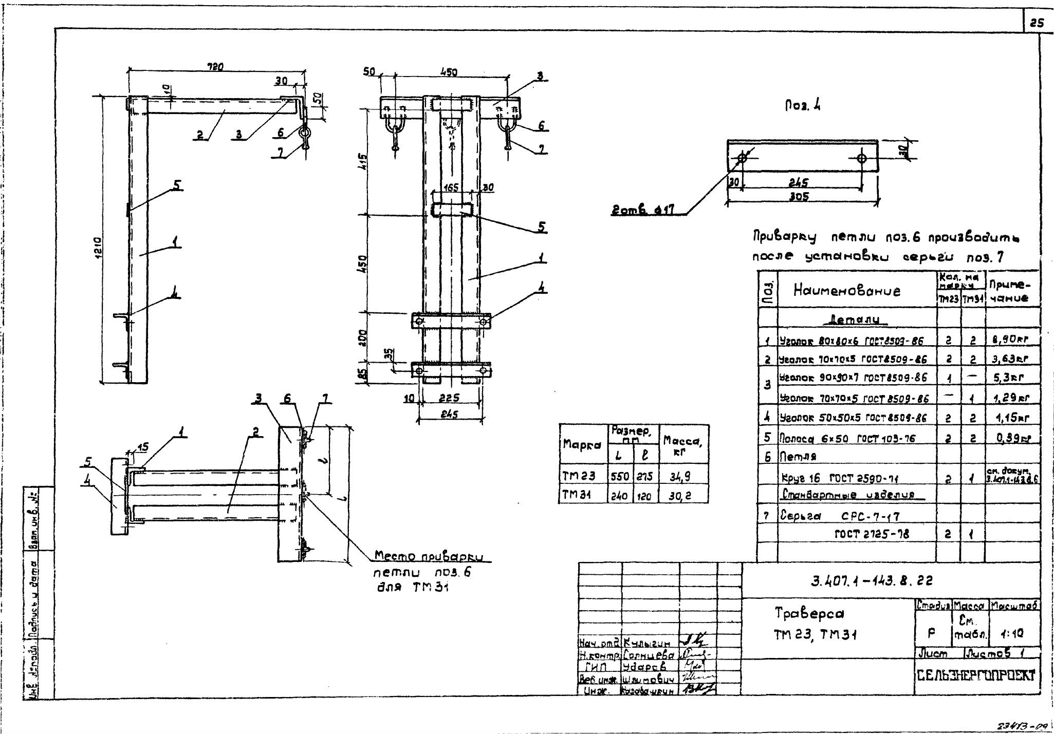 Траверса ТМ-23 (3.407.1-143.8.22)