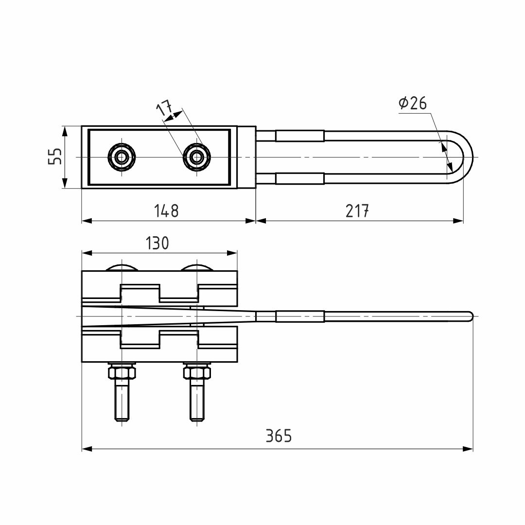RPA 470/120 анкерный  зажим (НИЛЕД)