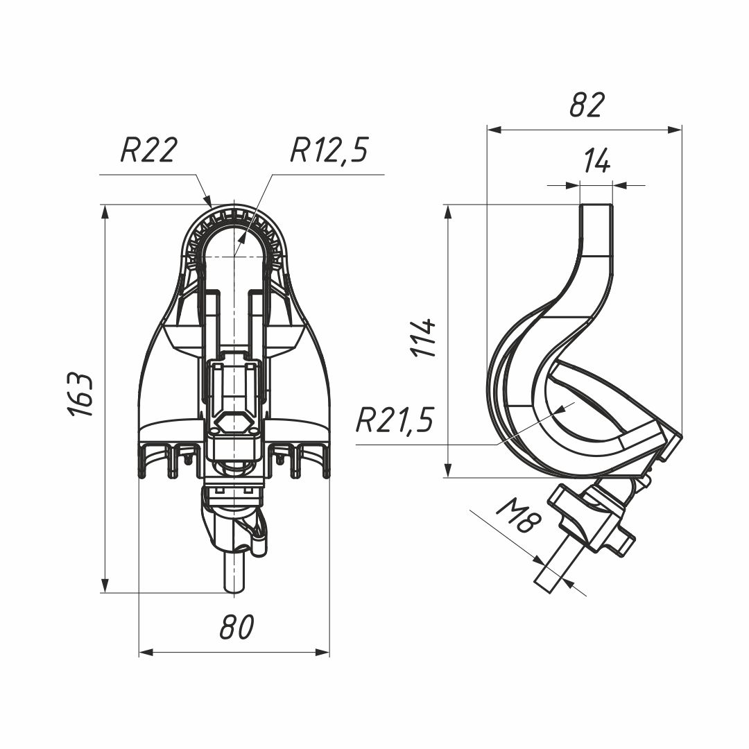 PSP 16/120 зажим поддерживающий (НИЛЕД)