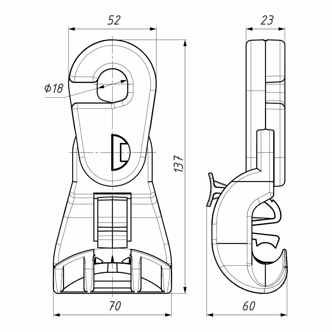 PS 1500 P зажим поддерживающий (ВК)
