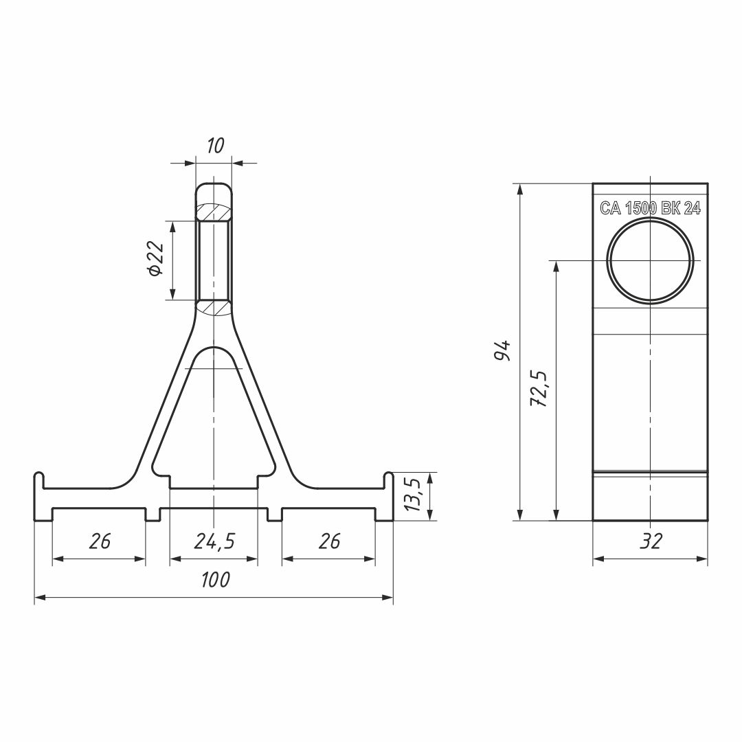 CA 1500 анкерный кронштейн (ВК)