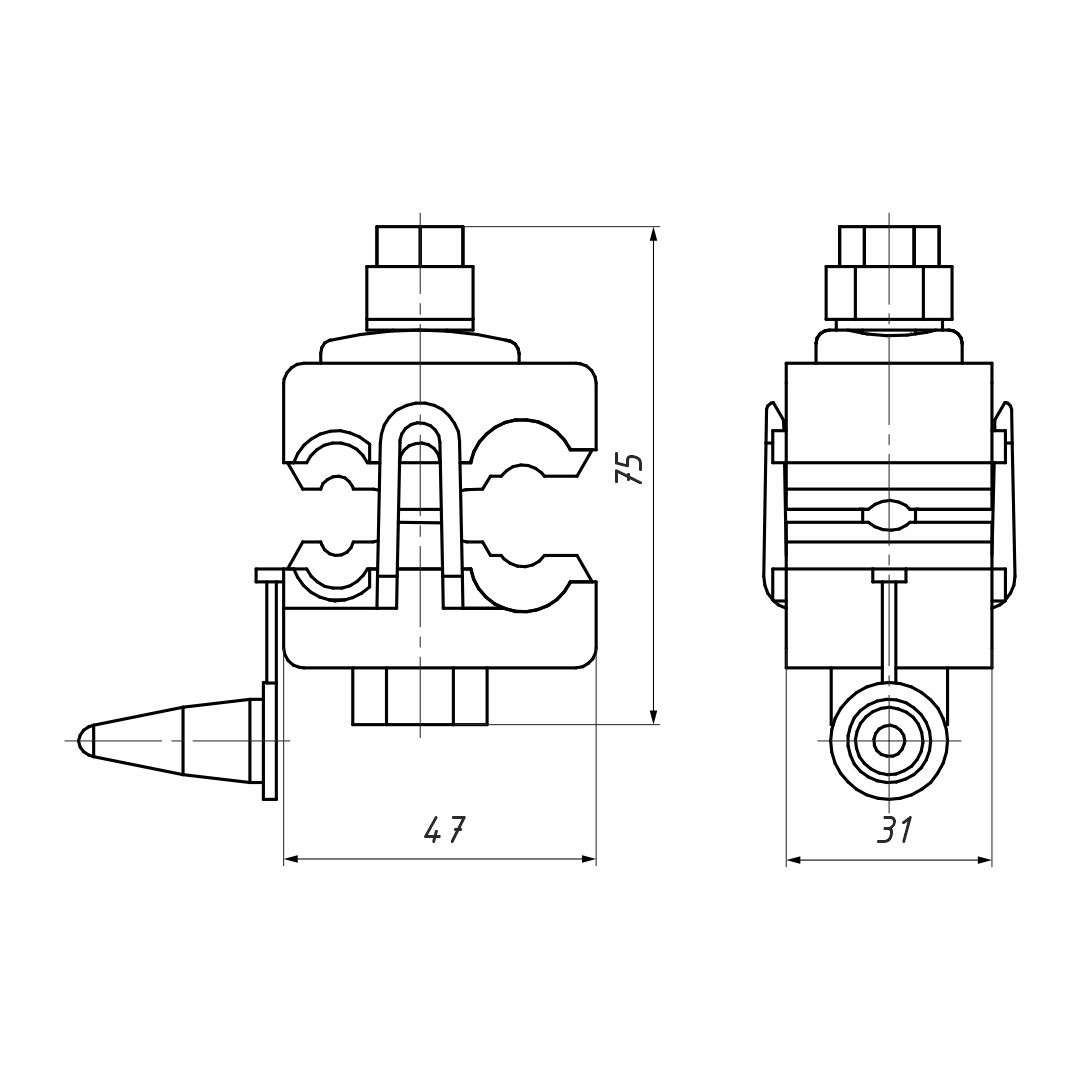 CTN 70 P зажим ответвительный (ВК)