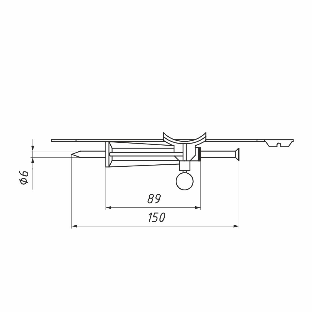 SFW 50 фасадное крепление для деревянных опор (НИЛЕД)